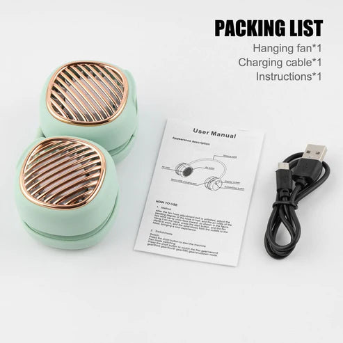 Portable Hanging Neck Fan